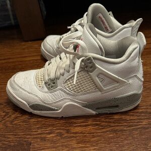 Jordan Kids White and Gray Sneakers